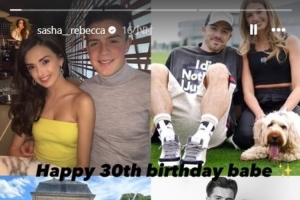 格拉利什迎來30歲生日，女友為其浪漫慶生和深情祝福