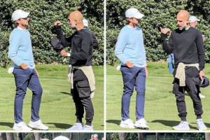 【走到哪教到哪】連打高爾夫的人都逃不過瓜帥的“指導” 