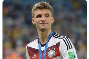 德國隊祝穆勒36歲生日快樂，為國家隊出戰131場進45球+問鼎世界杯