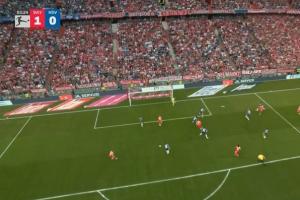 強！格納布里穿襠過人小角度爆射破門，拜仁3分鐘領先