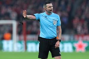 歐足聯官方：奧利弗裁判組執法國米VS阿賈克斯的歐冠小組賽