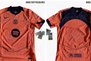 世體：巴薩歐冠對紐卡將首次身著橙色第三客場球衣出戰