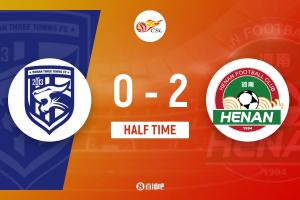 半場-阿奇姆彭頭球破門盧永濤建功帕拉西奧斯中框 河南暫2-0三鎮