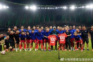 梅州客家球員廖均健、羅德里格 代表球隊出戰第100場正式比賽