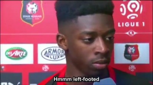 兌現(xiàn)天賦！登貝萊18歲經(jīng)典采訪：我是左腳將，但是右腳射門更好