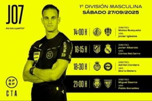 西甲第7輪部分場次裁判安排：羅哈斯執法馬德里德比