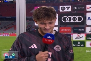 比朔夫：在拜仁踢球很輕松享受 繼承穆勒的更衣室位子是一種榮譽