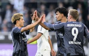 2100萬超值！堂安律單場助攻雙響+7場4球4助，法鷹連入6球6-4門興