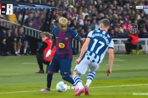 妙到毫巔！亞馬爾牛尾巴穿襠過人，把戈麥斯過“呆”了