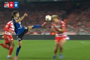 維埃拉高抬腿對抗被出示直紅，倒地后痛苦捂住膝蓋