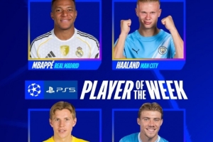 歐冠本周最佳球員候選：姆巴佩、哈蘭德、海于格、霍伊倫