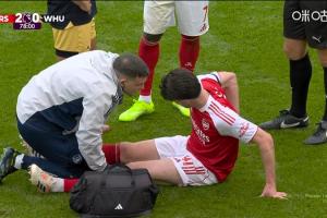 又傷一員？賴斯第79分鐘捂腰傷退，梅里諾、馬丁內利替補登場