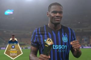 1射3傳造4球！博尼當選國米4-1克雷莫內塞全場最佳球員