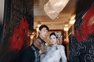 23歲申花后衛(wèi)金順凱近日舉辦婚禮，球隊(duì)董事長(zhǎng)谷際慶擔(dān)當(dāng)證婚人