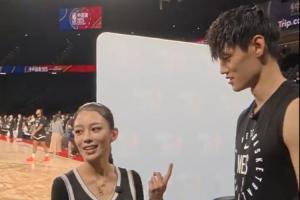 身材氣質絕了！郎朗的妻子吉娜來到NBA中國賽現場 和曾凡博互動！