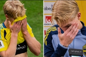 瑞典兩大前鋒做餅被吐！貝里瓦爾賽后自責(zé)：這球該進(jìn)的，我負(fù)全責(zé)