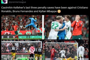 全是硬茬！凱萊赫最近3次撲點對手：C羅、B費、姆巴佩