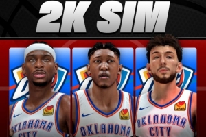 2K模擬新賽季數據:SGA場均36.6分 老八21+5+5 切特21分9.6板2.2帽