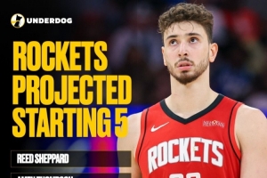什么水平？美媒預測火箭首發(fā)：謝潑德+阿門+杜蘭特+小賈+申京