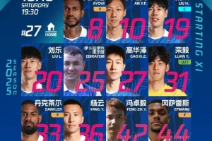 石家莊功夫VS深圳青年人首發陣容！