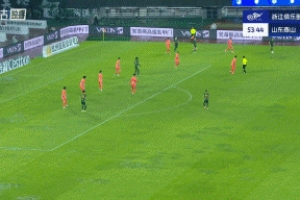 這球帥！李提香直塞，奧烏蘇絲滑轉身+爆射破門，浙江2-1反超泰山