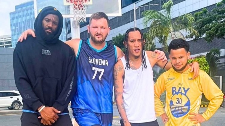 大聲說出他們的名字！FIBA轉(zhuǎn)發(fā)山寨詹姆斯&東契奇&庫里等人合照！