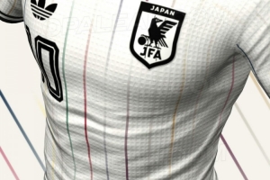 日本隊2026世界杯客場球衣曝光，多彩條紋寓意深遠