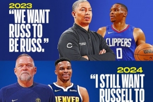 僅差一個助詞！？泰倫-盧、馬龍、克里斯蒂都讓威少做自己