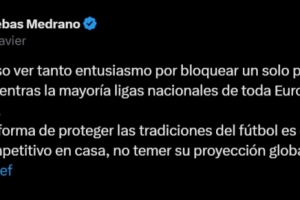 特巴斯談海外西甲取消：我很好奇，為何人們這么熱衷阻止海外比賽