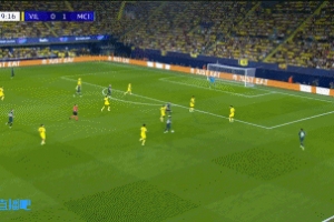 薩維尼奧傳中，B席頭球轟門(mén)得手，曼城2-0領(lǐng)先黃潛