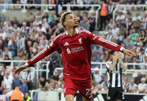 埃基蒂克本賽季打進6球利物浦隊內最多，平均每116分鐘打進1球