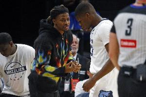 Shams：莫蘭特今天可以出戰與鵜鶘的揭幕戰 沒有時間限制