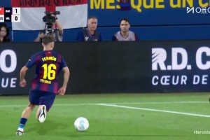 巴薩1-0取得領先！費蘭不停球妙傳助攻，費爾明小角度推射破門！