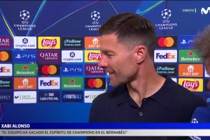 阿隆索調(diào)侃姆巴佩：他是領(lǐng)袖之一…他在一米之外，我不能說他壞話