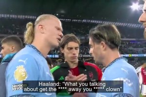 有誰(shuí)注意到？曾經(jīng)哈蘭德滿(mǎn)口爆粗時(shí)本懷特準(zhǔn)備要干架了