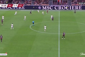 【集錦】意杯-恩昆庫側勾處子球希門尼斯破荒 米蘭3-0十人萊切