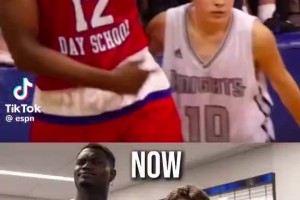 變高變壯了！錫安與高中時(shí)防守他并在網(wǎng)上走紅的孩子見面