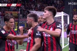 米蘭先下一城！S-希門尼斯門前搶點破門，巴特薩基傳中助攻！