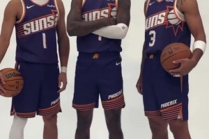 排面啊！太陽三位核心球員拍定妝照，杰倫-格林直接站在C位！