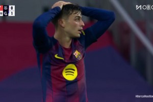 孔德傳中險造烏龍被神撲！佩德里跟進補射被擋出底線！