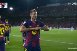 巴薩2-1反超！亞馬爾替補1分鐘強突助攻，萊萬頭球攻門建功