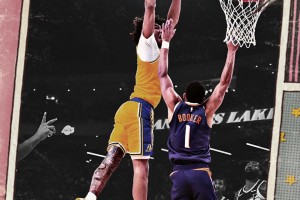 海報級隔扣！海斯今日超高滑翔空接，隔人炸扣布克！