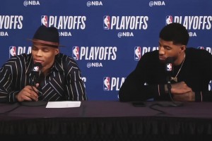 三位對你影響最大的隊友？保羅-喬治：希伯特、威少、小卡！