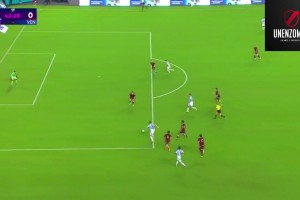 委內瑞拉門將神了！勞塔羅差點打進一粒精彩進球