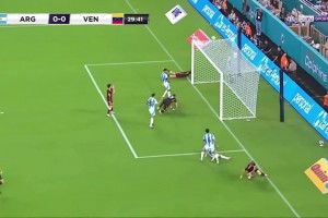 浪費機會遭懲罰??委內瑞拉空門不進，隨后阿根廷洛塞爾索破門