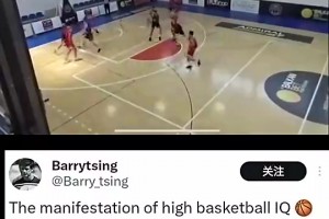 楊瀚森此前內部賽妙傳！外媒點評：這就是高籃球智商的體現！！