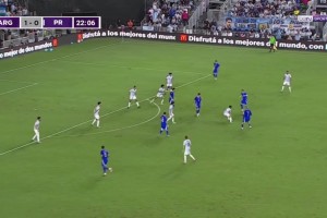 上帝視角！梅西一腳挑傳禁區(qū)助攻蒙鐵爾破門(mén)，生涯第397助