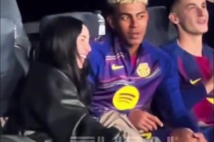 賽后亞馬爾把女友介紹給了弗里克，像兒子向父親介紹女友