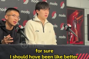 被隔扣！楊瀚森：我的防守站位選擇還不夠好！需要總結自己的不足