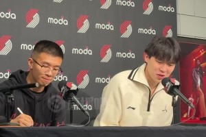 楊瀚森：波特蘭球迷的能量太足了！頭一次感覺這么熱血沸騰的！